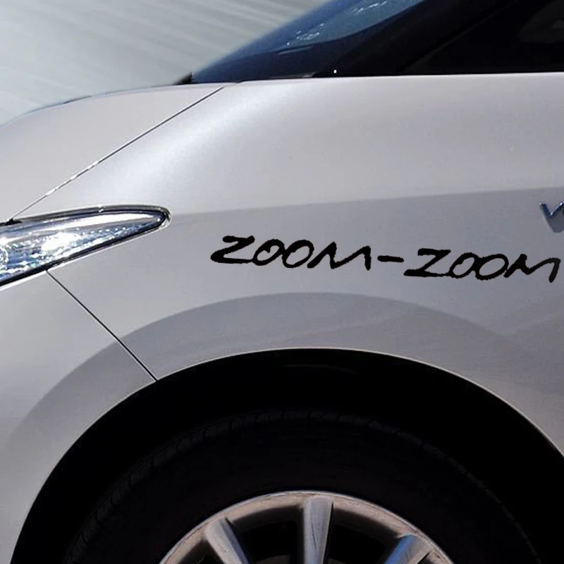 2X текстовое искусство Zoom индивидуальная Надпись Знак автомобиля стикер ноутбук