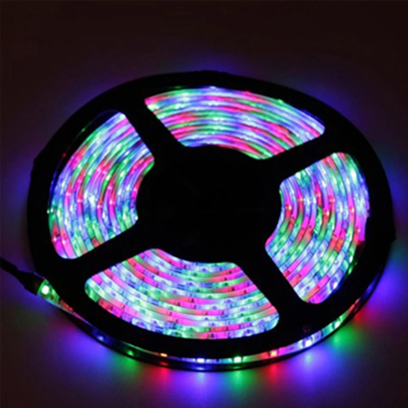 Цветная (RGB) 300 светодиодный полосы света RGB 5 м 60 Светодиодный s/m SMD2835 DC12V SMD3528 гибкая