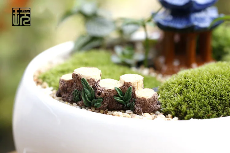 Модель моста с деревьями миниатюрная модель сказочного сада из смолы миниатюры