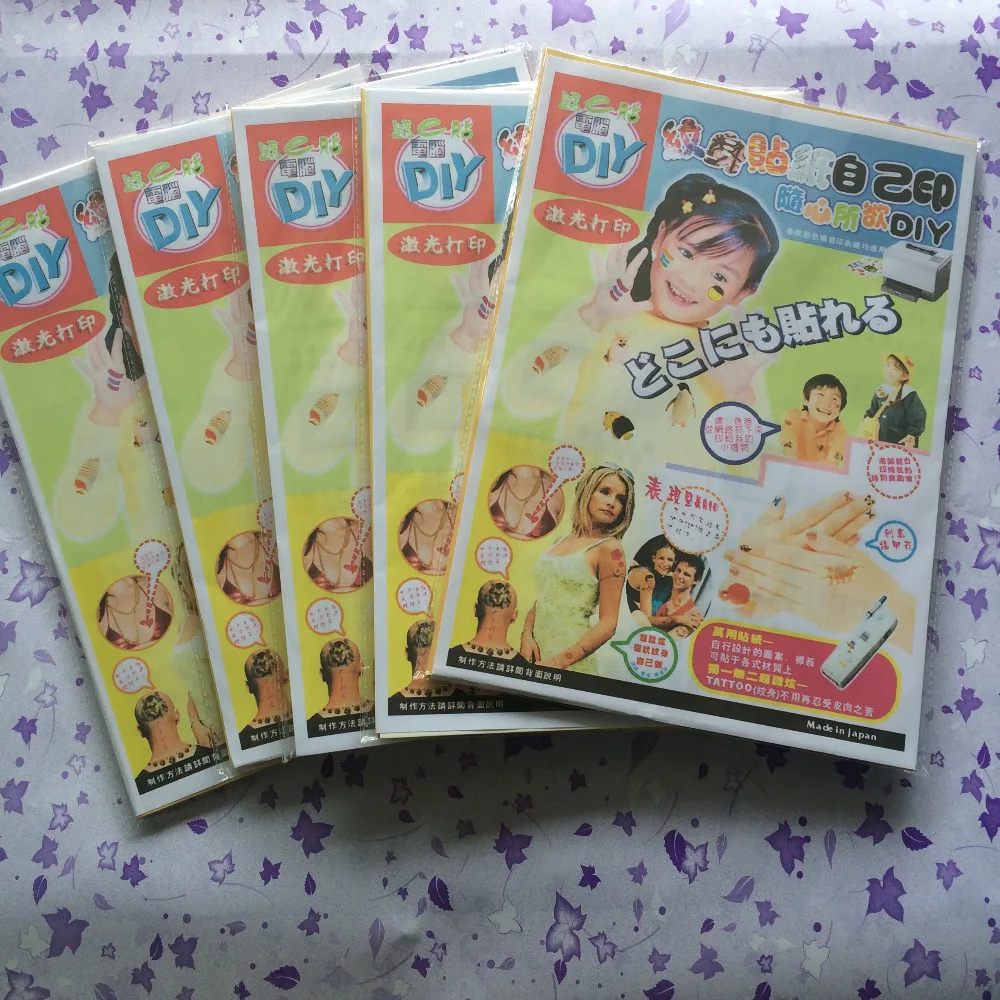 Тату-бумага лазер A3 размер (50 компл./лот) пустая бумага для изготовления красивых