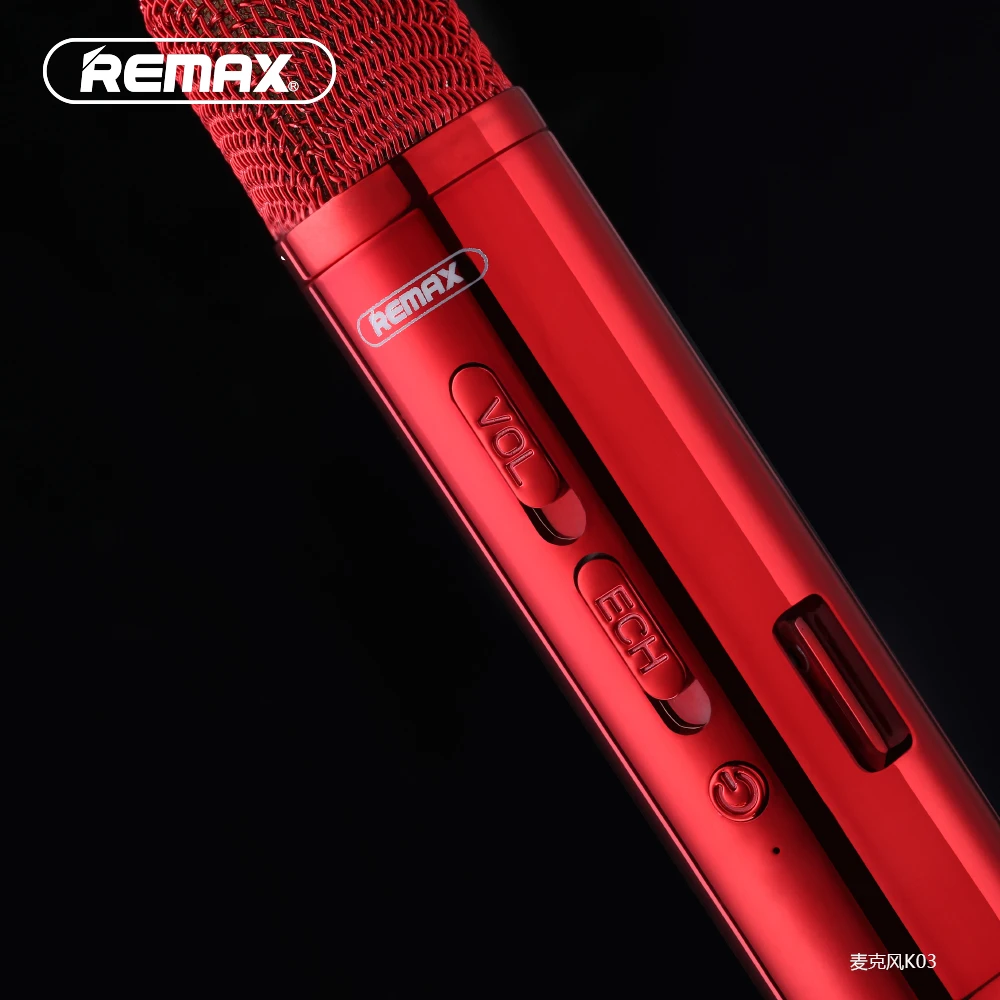 REMAX микрофон Bluetooth Динамик Красочные Блеск Беспроводной Пение Запись песню