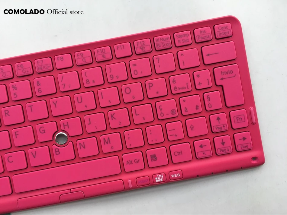 IT Italian Keyboard For SONY VPC P11 Series P119 P119JC P118 P115 With pink Frame Laptop Layout | Компьютеры и офис