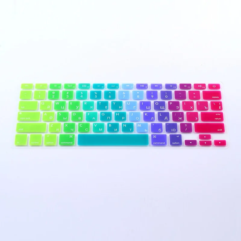 Чехол для клавиатуры Macbook Air Pro Retina 13 15 Rainbow защита компьютерной европейская версия