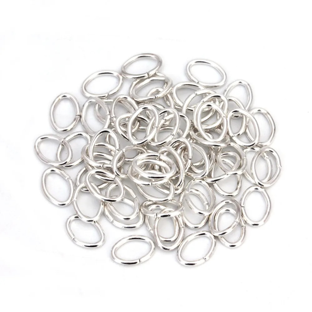 Wholesale 200pcs/lot Gold Silver Rhodium Color 7*5mm Oval Split Jump Rings Link Loops Connectors for DIY Jewelry Making Findings | Украшения