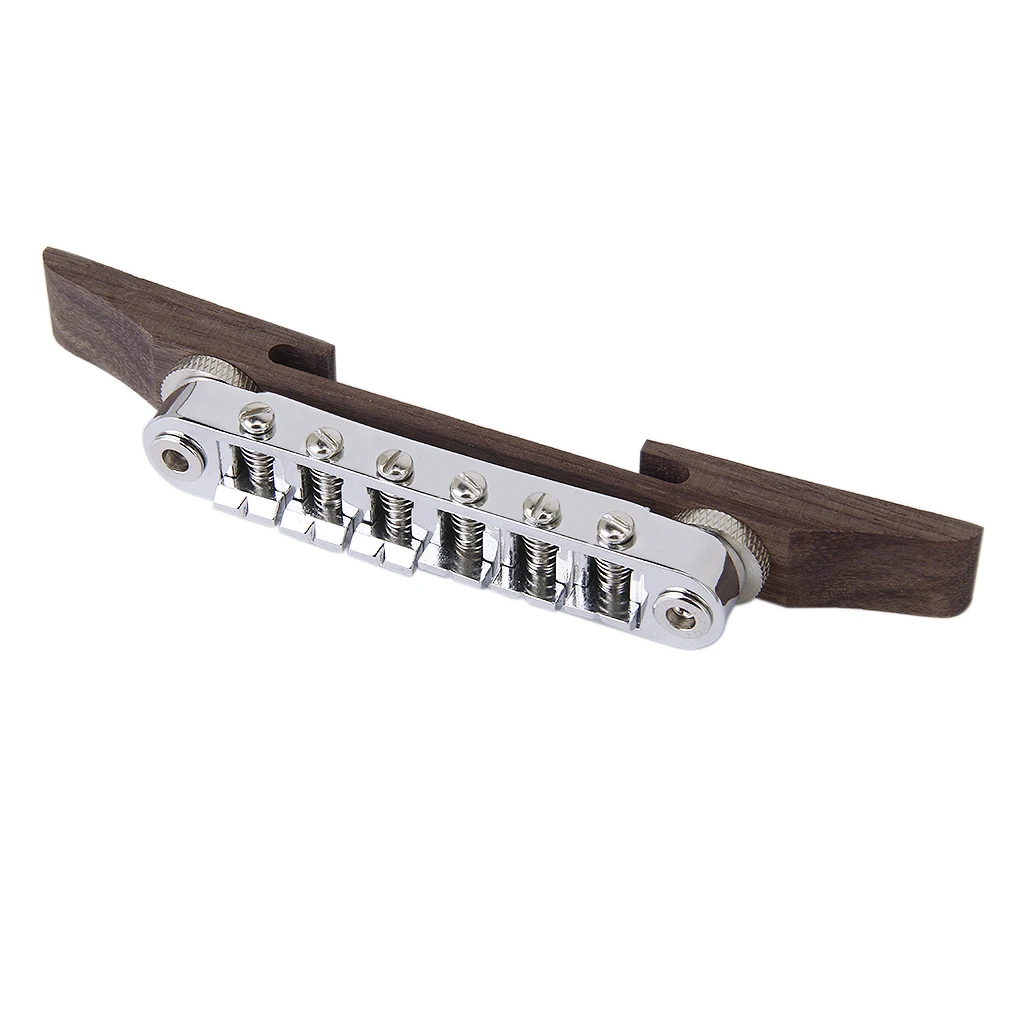 Регулируемый Archtop джазовая гитара палисандр Мост с хромированным покрытием