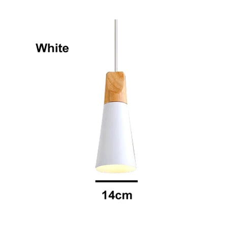 White 14cm Современные подвесные светильники в скандинавском стиле, Подвесная лампа для кафе, ресторана, спальни, подвесной светильник для кухни - Цвет корпуса: White 14cm