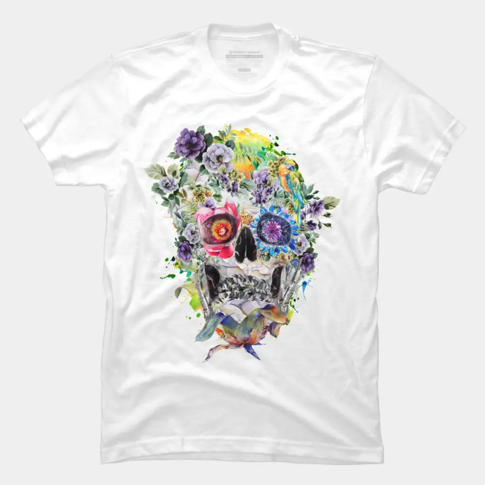 Для мужчин's футболка Веселая мне мужчин к Morii печать вуду розовато Красная с