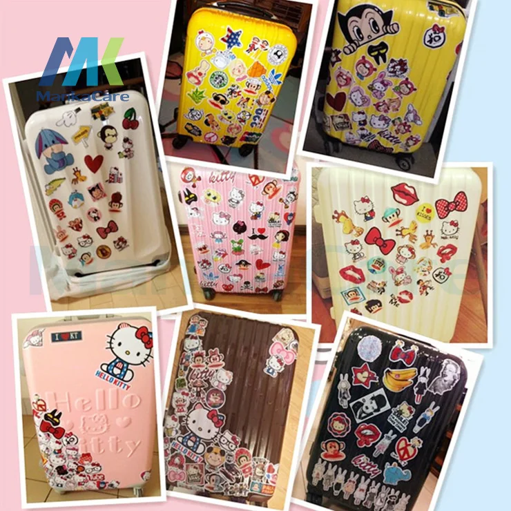3 Pcs A4 full-page waterproof scratch suitcase trolley teeth sticker laptop protection | Красота и здоровье