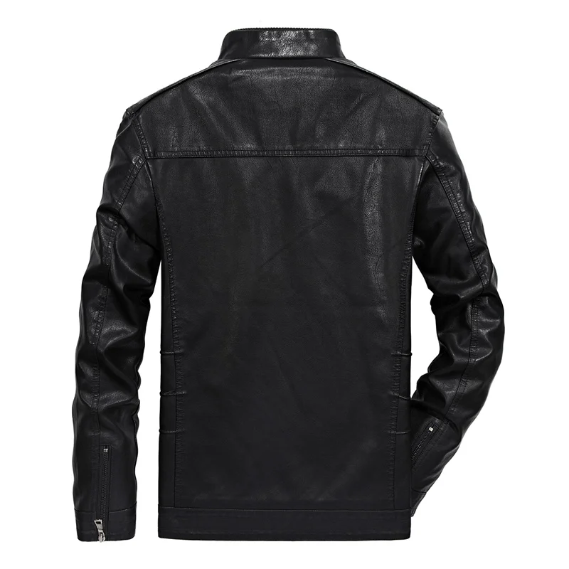 Новая брендовая мотоциклетная кожаная куртка для мужчин jaqueta de couro masculina, мужская куртка-бомбер из искусственной кожи, мужские пальто и куртки