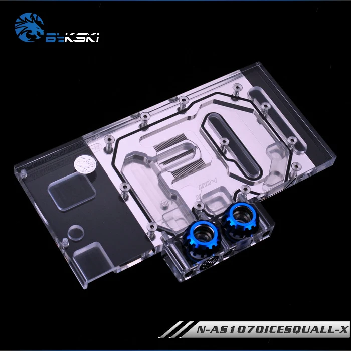 Bykski N AS1070ICESQUALL X GPU блок водяного охлаждения для ASUS GTX1060 1070|water cooling block|cooling blockgpu water