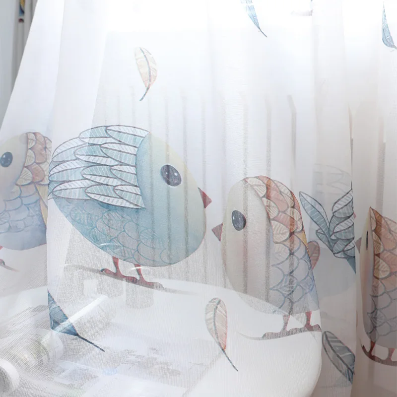 Детские затемняющие шторы с рисунками из мультфильмов фатина для детской