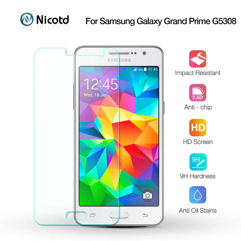 Nicotd закаленное стекло для Samsung Galaxy Grand Prime G5308 Защитная пленка экрана на G530 G531 G530H