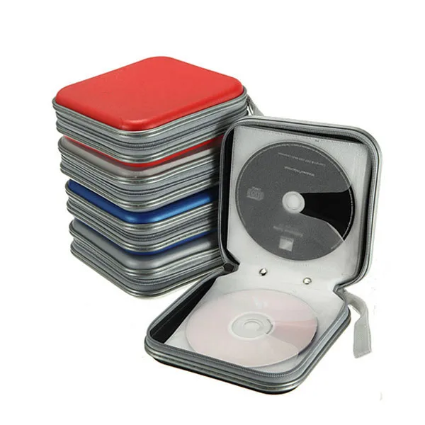 Сумка для хранения CD и DVD Портативная сумка 40 дисков органайзер Чехол-держатель-15