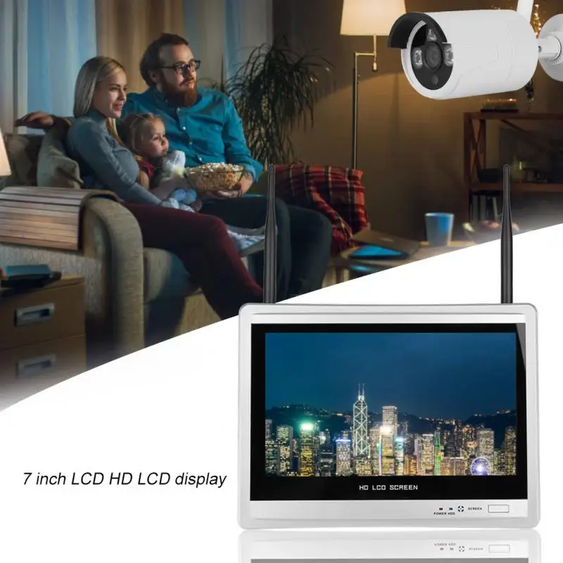 Wi Fi HD камера ночного видения с экраном видео умный датчик для домашней