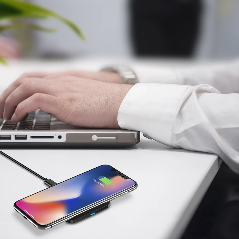 CHOETECH usb type C QI Беспроводное зарядное устройство для iPhone 7 6s 8 плюс Samsung Galaxy S8 |