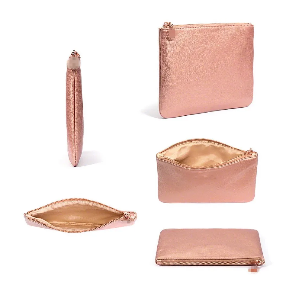 

MAKEUP BRUSHES Rose Gold Luxury Set Vol.2, 8 Bushes + Clutch GIFT