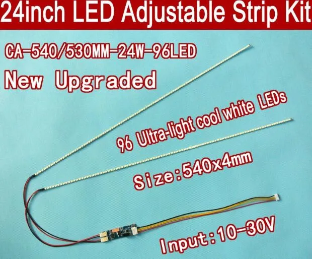 

10pcs 540mm Adjustable brightness CCFL led backlight strip kit,Update 24inch lcd monitor to led bakclight