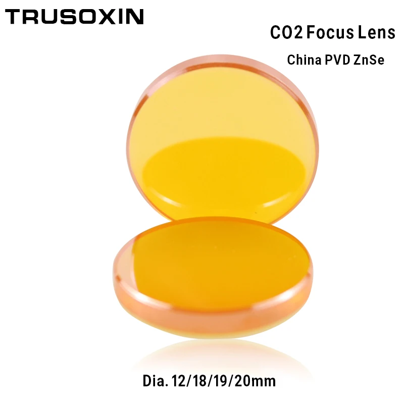 Фокусная линза CO2 ZnSe диаметром 12 18 19 20 мм FL38.1 50 8 63 5 101 6 127 1 4 дюйма для лазерного