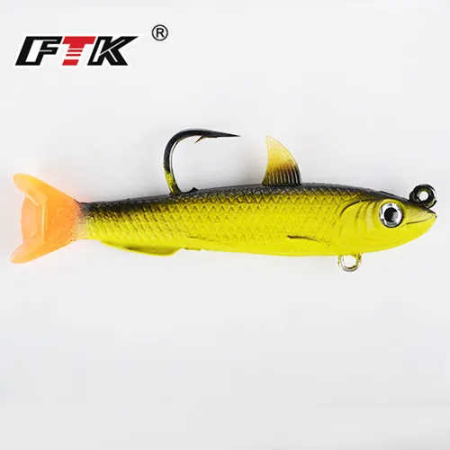 009 FTK Мягкая приманка 30 г/40 г морской бас карп рыбалка свинцовая рыба джиг гольян воблеры джиггинг приманка Силиконовые Рыболовные Приманки - Цвет: 009