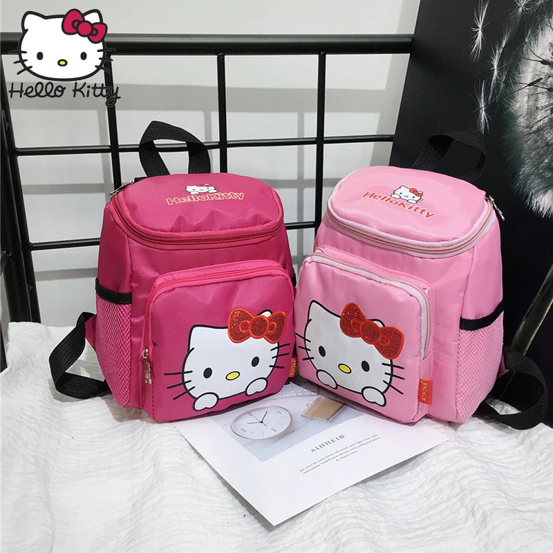 Kawaii/розовые рюкзаки с рисунком Hello Kitty милые сумки для девочек маленькие детский