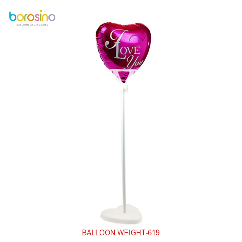 

B619 10 sets/bag Free shipping 15 grams Heart Balloon Weight with Balloon Holder