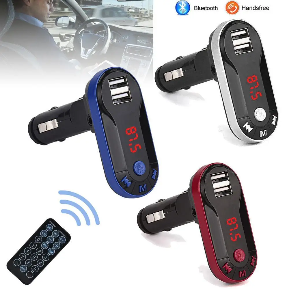 Bluetooth для Беспроводной FM Передатчик Mp3-плеер Автомобильный Комплект Громкой