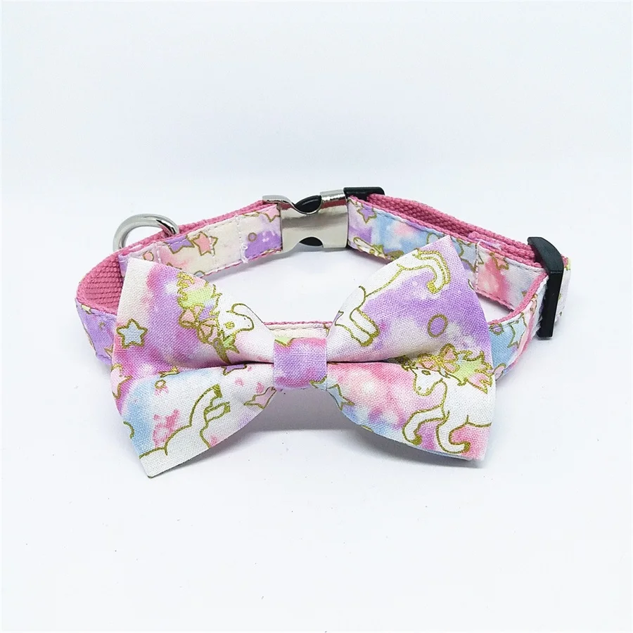 Галстук бабочка в виде единорога для собак Аксессуары кошек подарок домашних