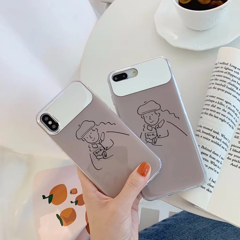Покрытие зеркала чехол для сотового телефона iPhone x 7 6s Силиконовые Plus 10 Xr Xs max