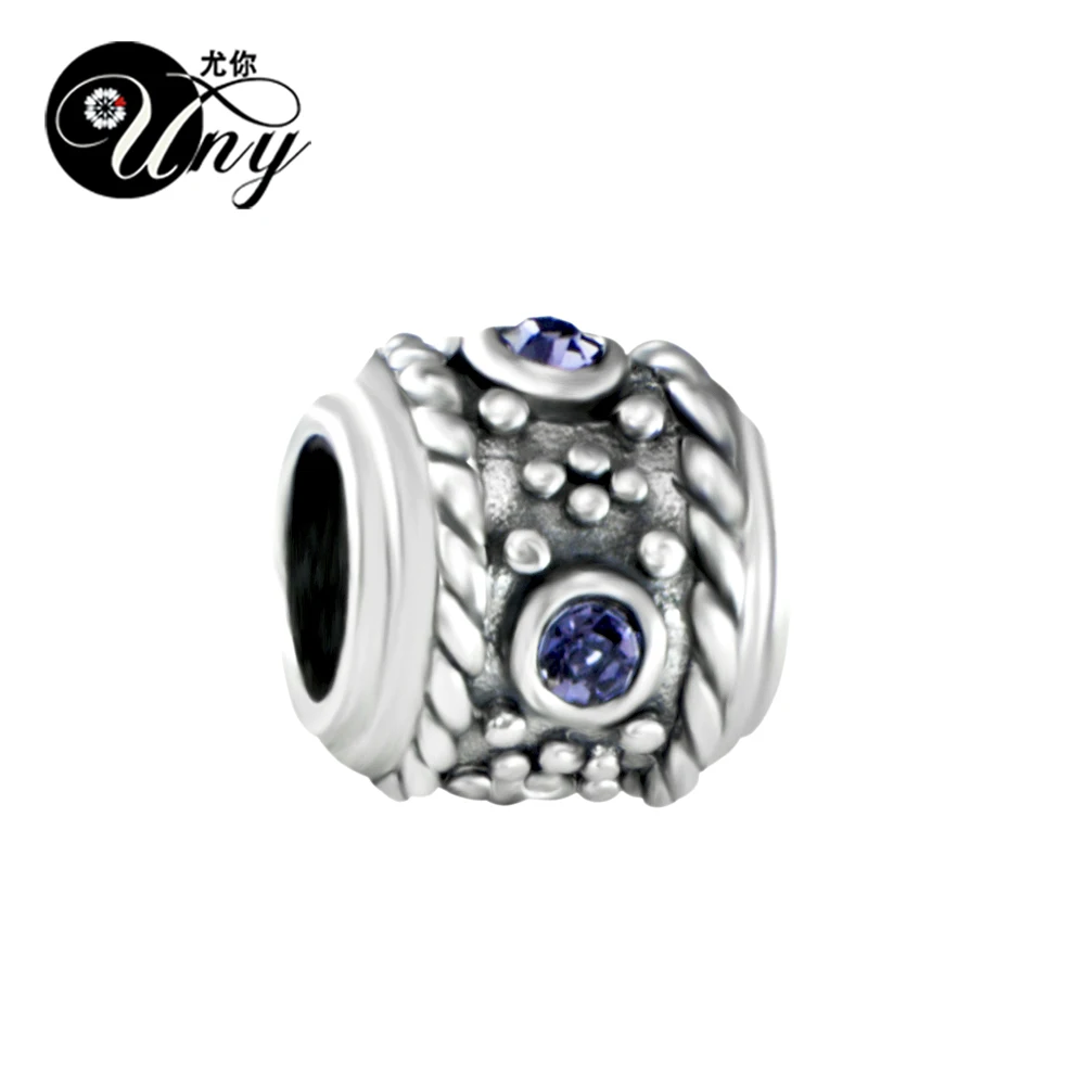 UNY Unique Vintage European bead compatible pandora charms bracelets guaranteed 100% 925 Round Twisted Wire Bead Free Shipping|fit pandora|european