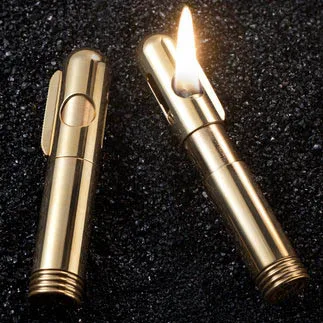 Винтажная Классическая Зажигалка 85 мм * 22 из латуни 83 г подарок|arc lighter|can usblighter arc |