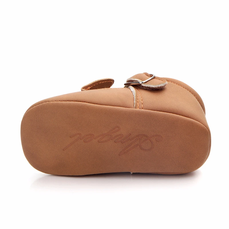 Новинка; 10 цветов; милая обувь для первых шагов с принтом животных; нескользящие кроссовки из искусственной кожи для мальчиков и девочек; детская обувь с ремешком; Прямая поставка