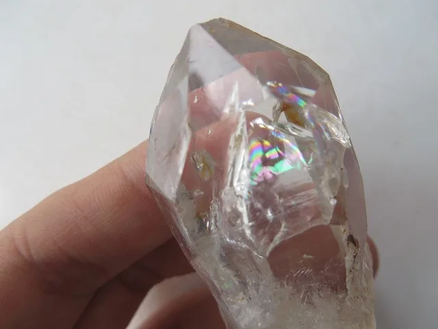 AAA супер прозрачный кварцевый кристалл алмаз херкимера с большими радужными