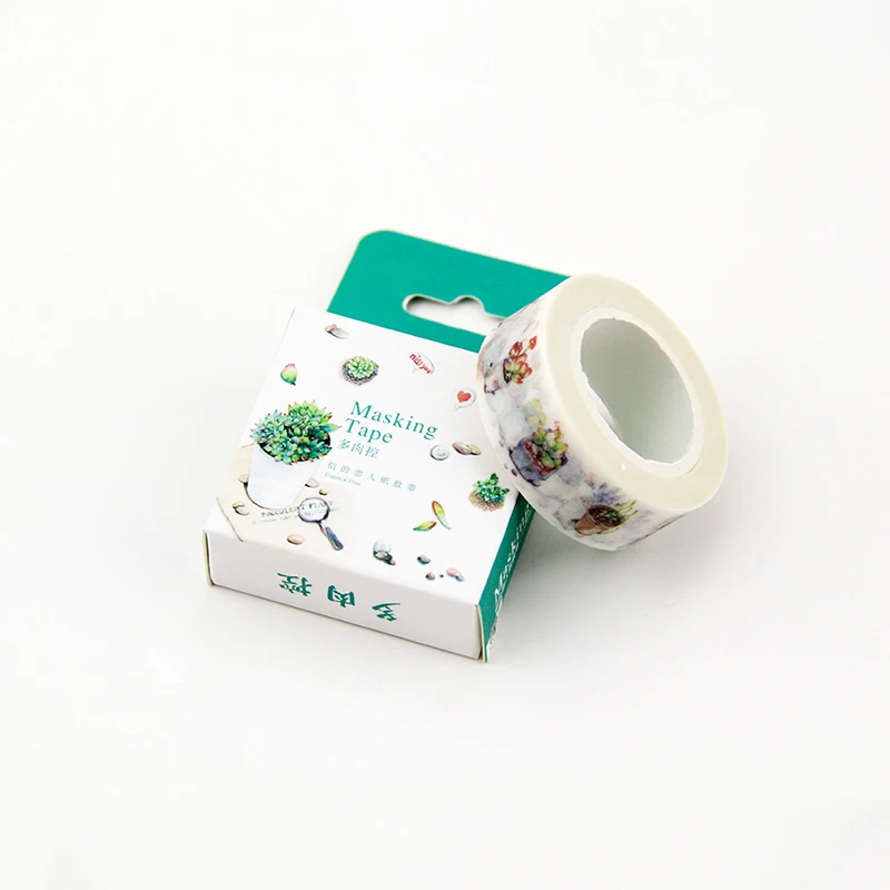 1 шт. японский стиль Шикарный Лист суккулент Сделай Сам бумажный скотч