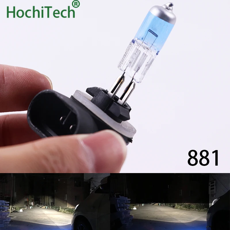 Высокое качество 881 галогенная лампа 6000K 12V 27W 2000Lm ксеноновая темно синяя супер
