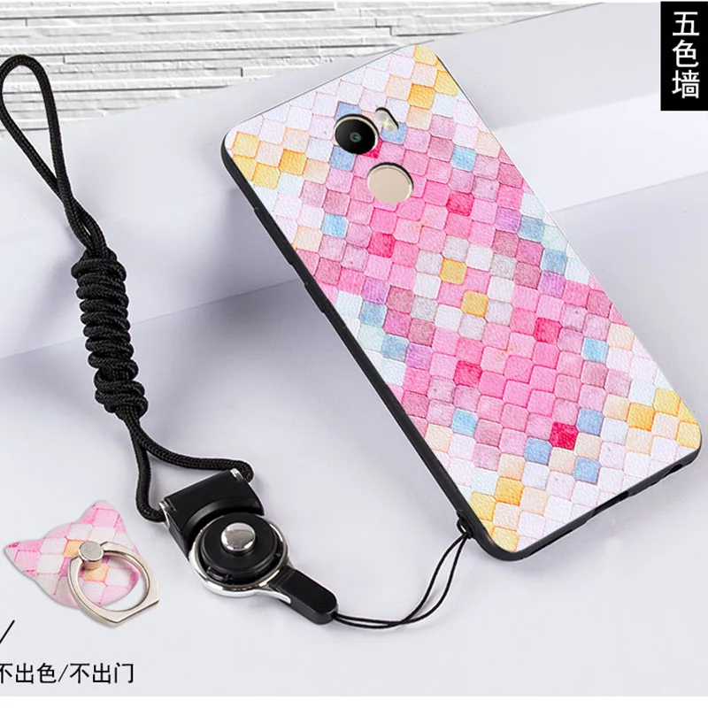 SHELI For Xiaomi Redmi 4 Mermaids Funny Cat Stripes Christmas Deer Silicone Phone Case |