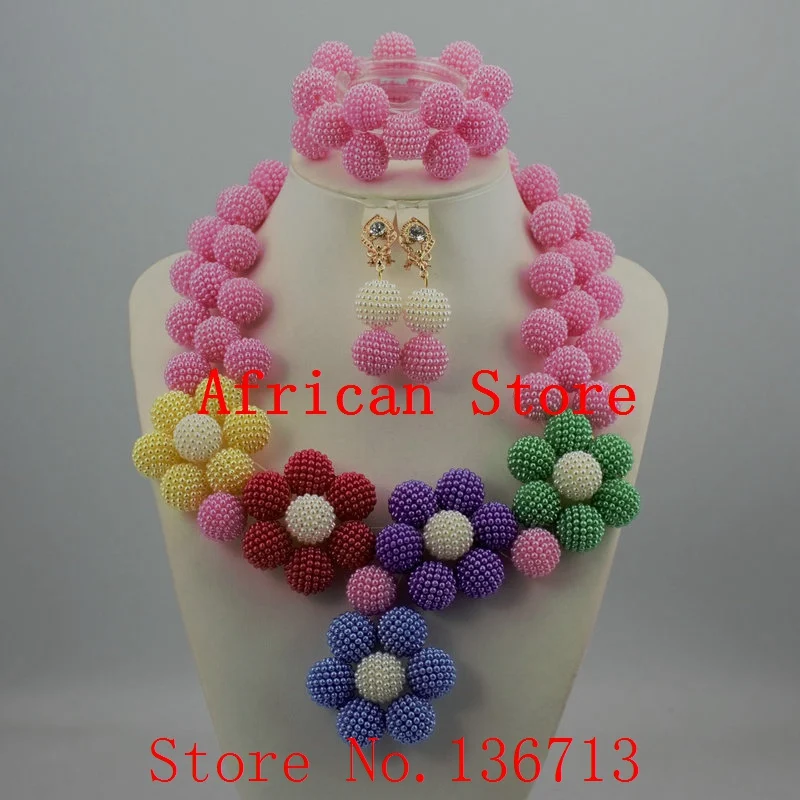 Последние коралловые золотые Африканские свадебные бусы ювелирный набор