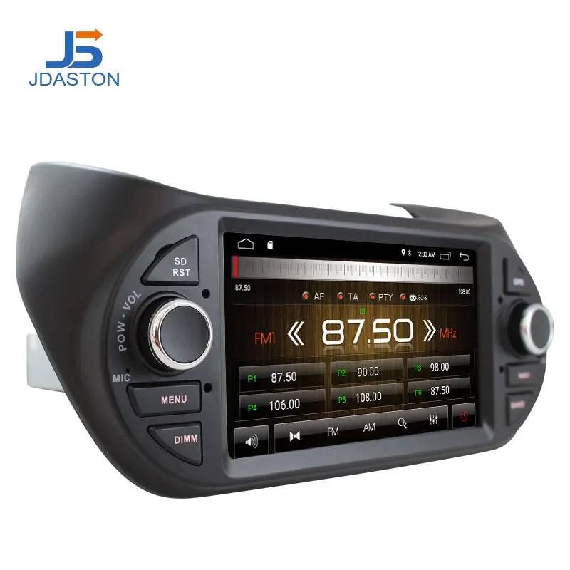 JDASTON Android 10 Автомобильный мультимедийный плеер для Fiat Fiorino Citroen Nemo Peugeot Bipper GPS
