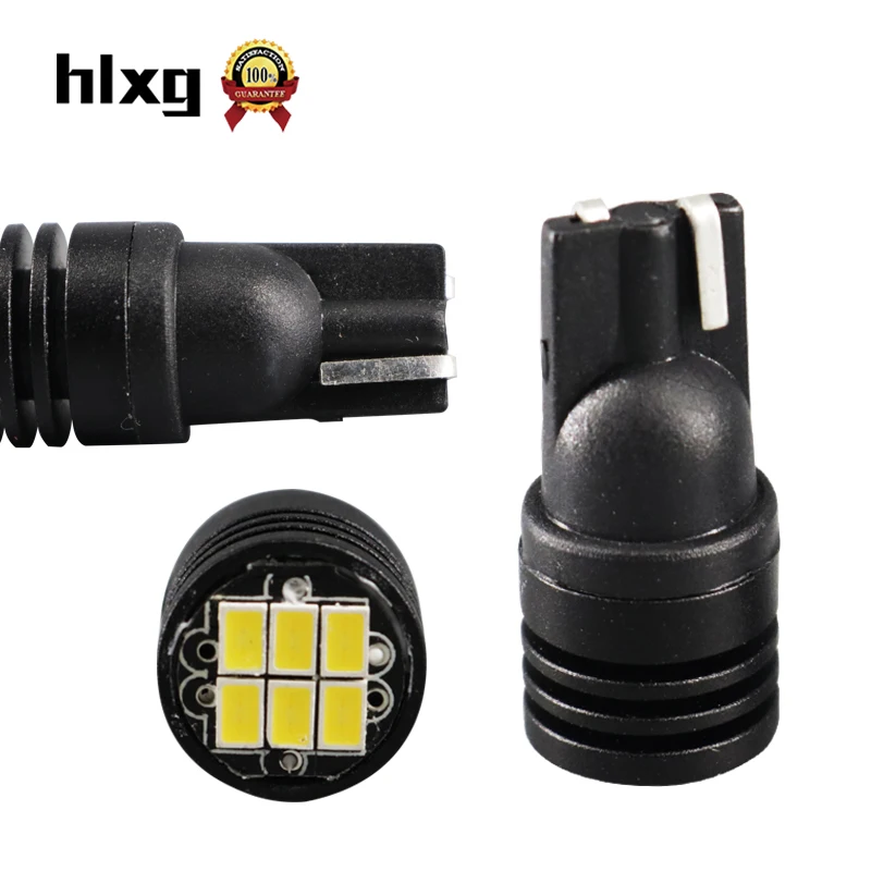 HLXG 10 шт. W5W CANBUS T10 светодиодный 194 168 автомобильный поворотный тормозной светильник