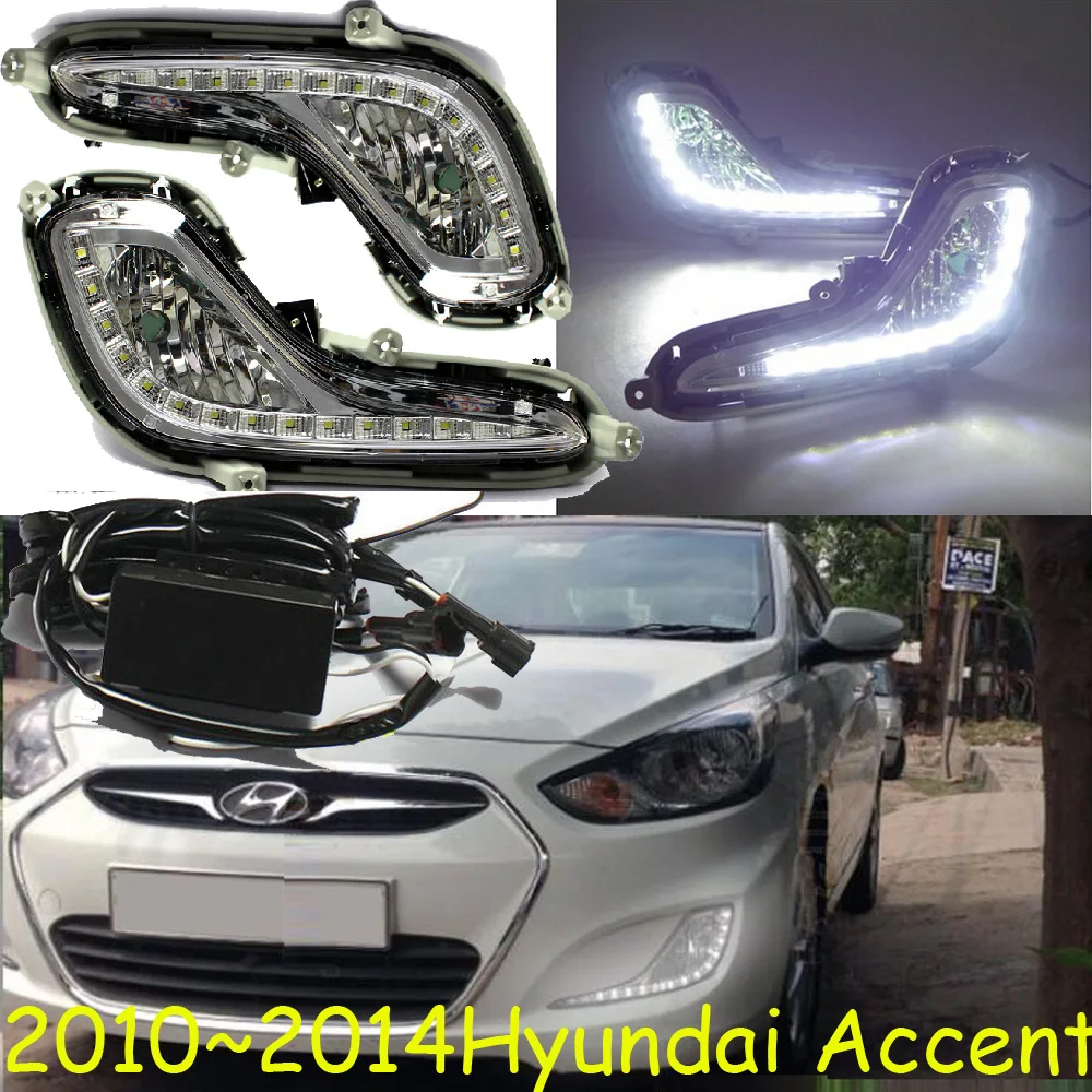 Solaris светодиодный 2010 ~ 2014 Accent Дневной светильник противотуманный головной Elantra