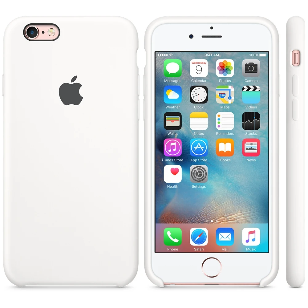 Apple iphone 6S силиконовый чехол белый iPhone 6 11 9 см (4 7 &quot) белый|Бамперы| |