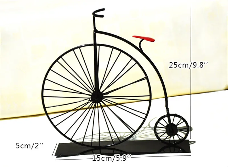 Ретро модель велосипеда металл ручная работа Heimtextilien винтажная фигурка Fahrrad