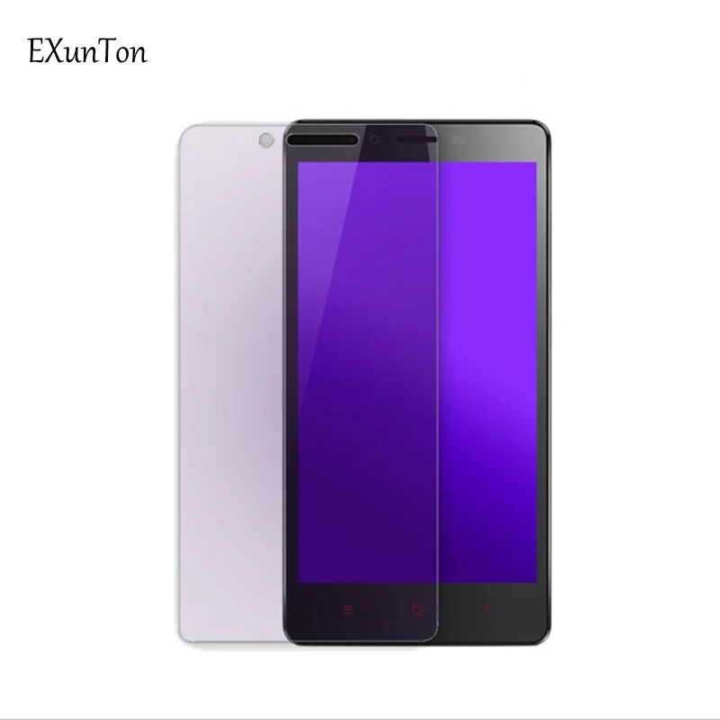 EXUNTON Xiaomi Redmi 4A 2.5D матовое анти синее закаленное стекло для фиолетовый светильник