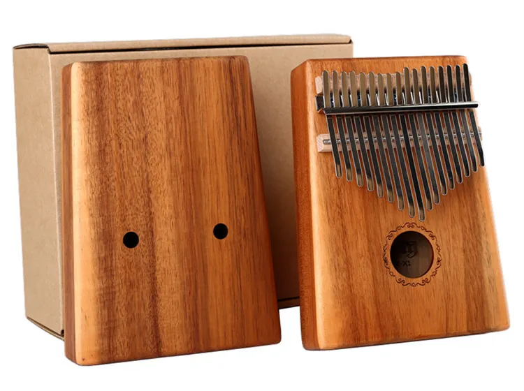17 клавишный палец Kalimba Mbira Sanza большой палец пианино Акация красного дерева поддерживающая сумка клавиатура Marimba деревянный музыкальный инструмент