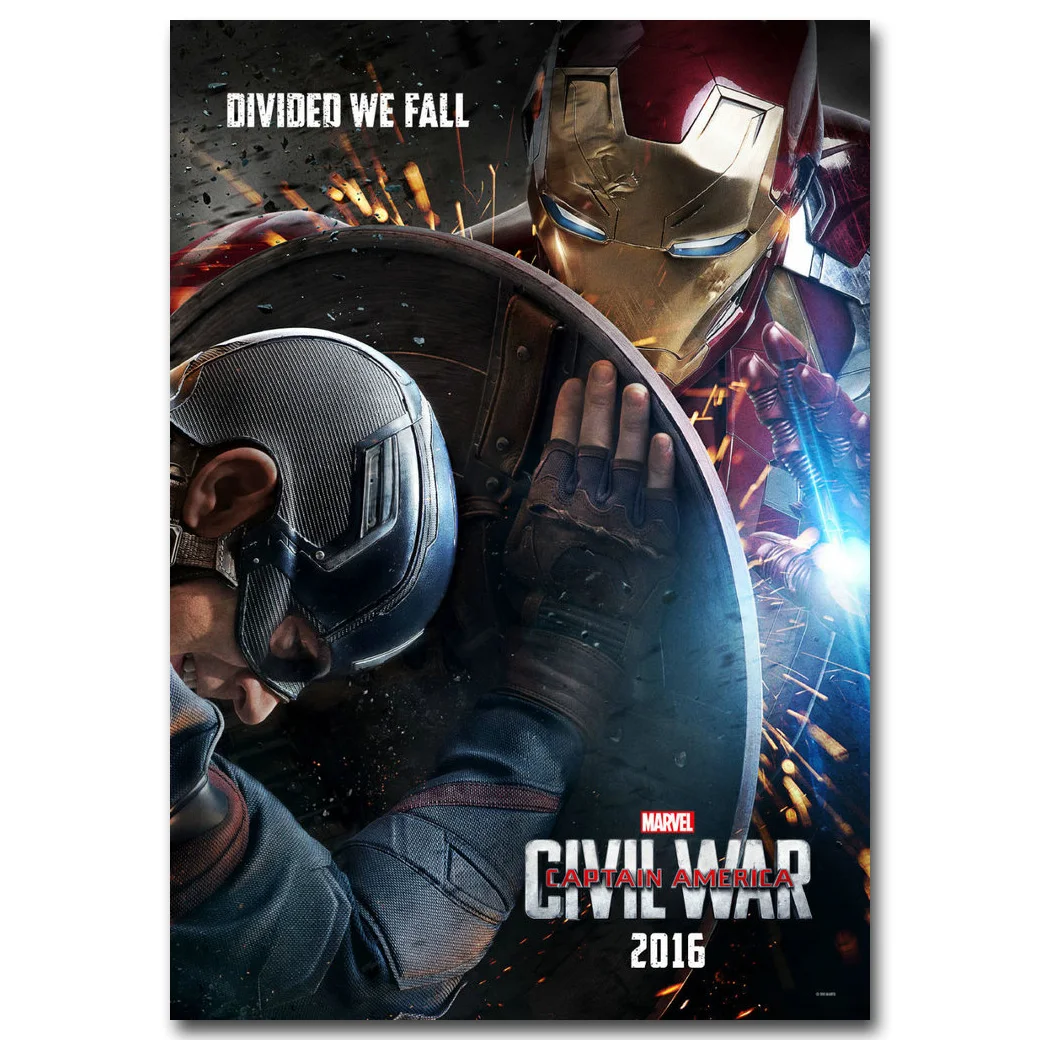 Капитан Америка 3 художественный плакат из шелковой ткани с принтом 13x20 24x36 дюймов