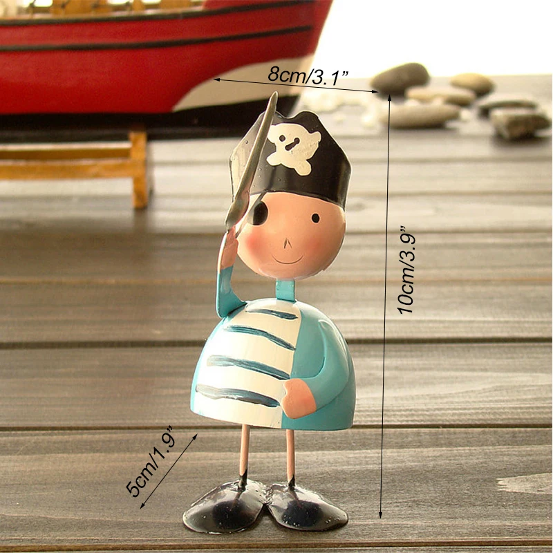 4 шт./лот металлическая модель пирата миниатюрные поделки аксессуары для