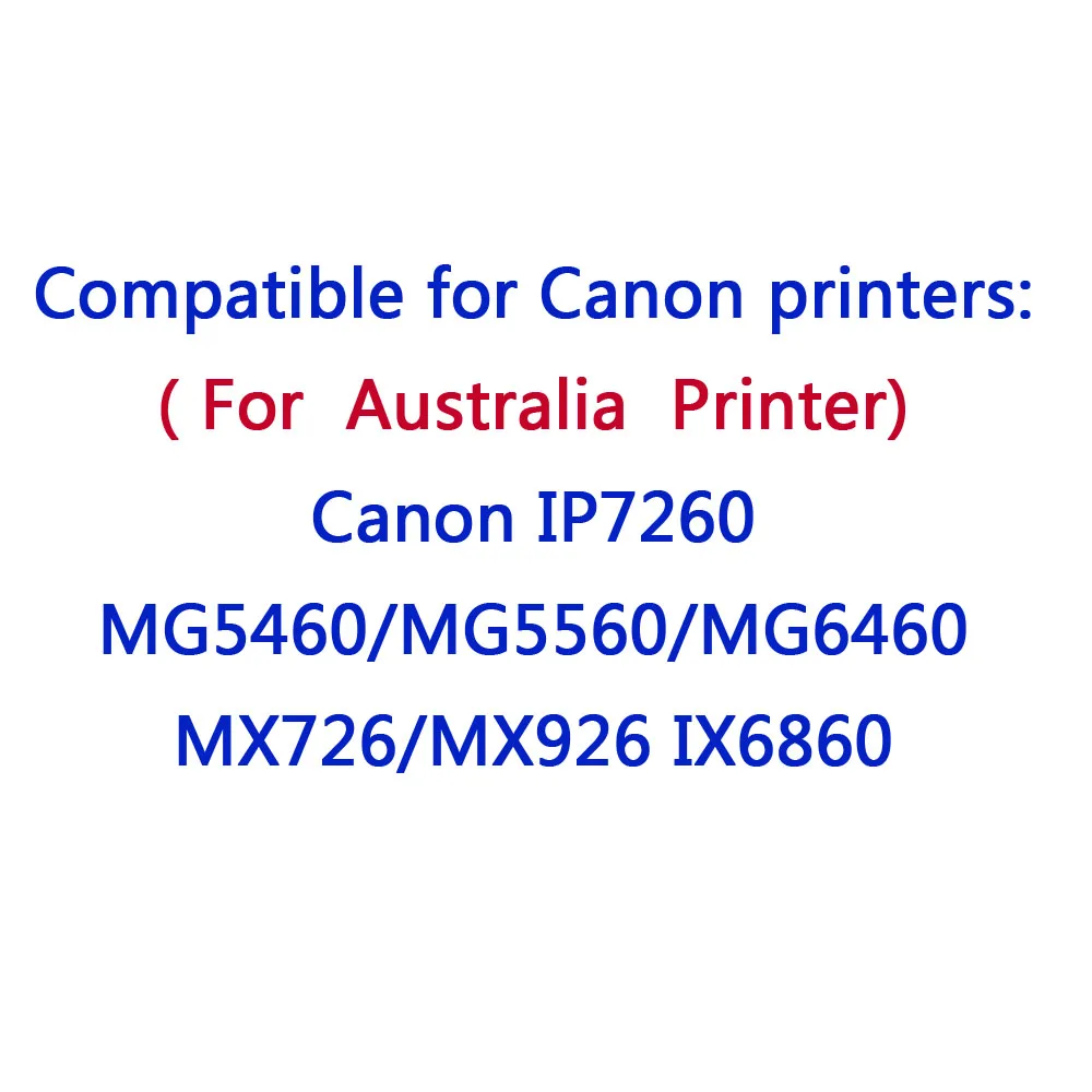 10 шт. картриджи для струйных принтеров Canon PIXMA MG5460 MG5660 MG6460 MG6660 | Компьютеры и офис