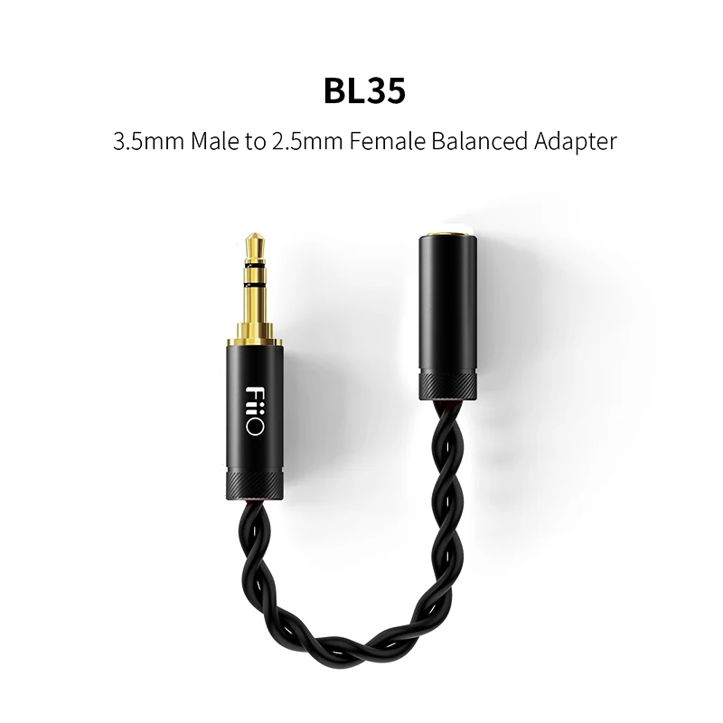 FIIO BL35 3 5 мм штекер 2 Женский сбалансированный адаптер выходной кабель для Shure/FIIO и