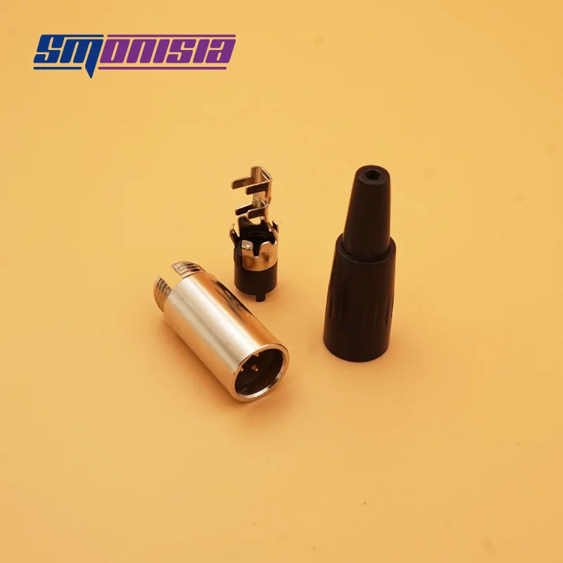Разъем для микрофона 5 шт./лот Mini XLR 3 4 Pin|4 pin female connector|4 connector cable4 |