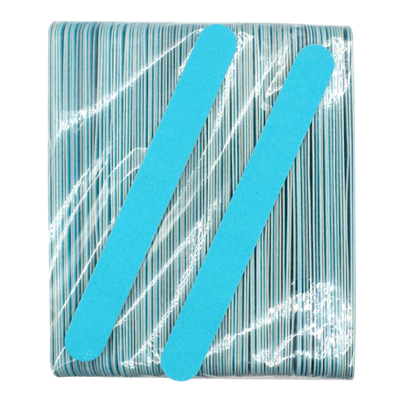 

10PCS Blue Disposable Wooden Nail File Manicure Sandpaper Polishing Professional Nail Files 180/240 Thin Nail Art Manicure Tool