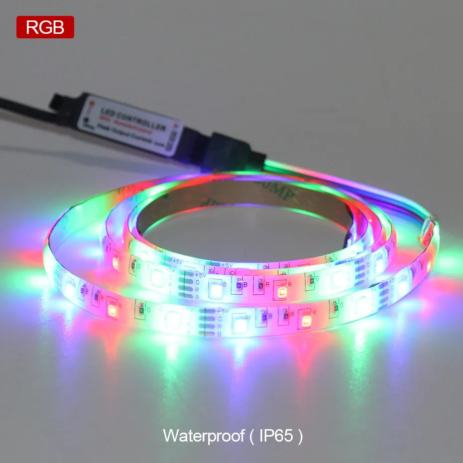 DC 5В USB СВЕТОДИОДНЫЙ светильник ленты 2835 SMD Водонепроницаемый м 1 2 3 4 5 60